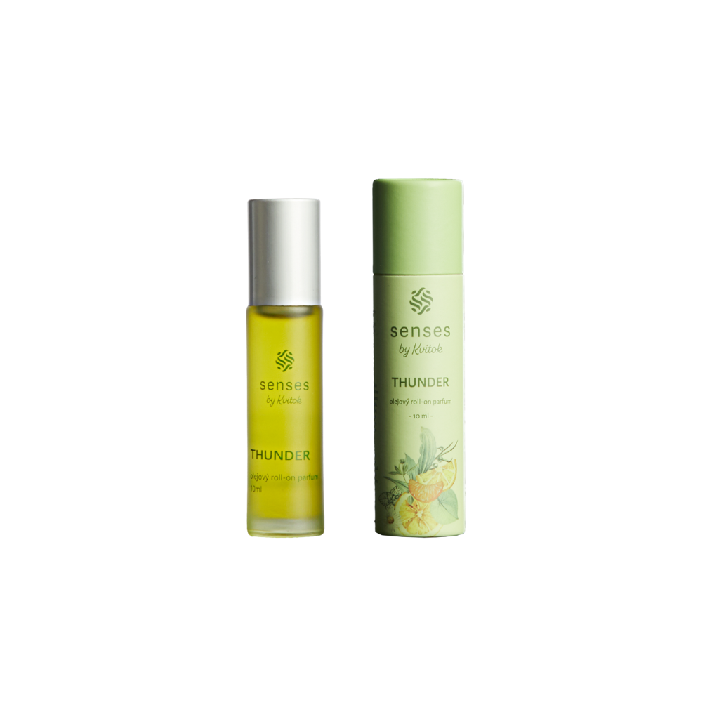 Kvitok Thunder Roll-on parfum s s vůní santalového dřeva a pačuli 10 ml