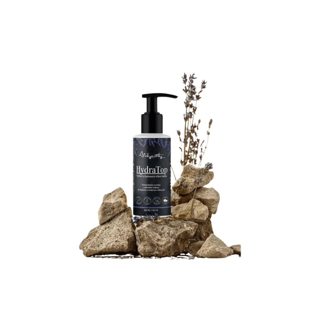 Alchymistky HydraTop tělové mléko na kamenech, ideální pro hydrataci a péči o citlivou pokožku