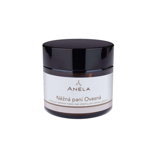 Něžná paní Ovesná - zklidňující šlehané máslo bez ořechů pro citlivou pokožku a miminka.