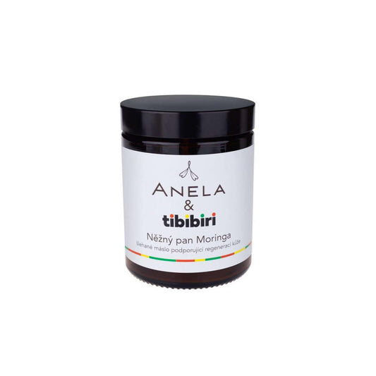 Anela Něžný pan Moringa: šlehané máslo pro regeneraci citlivé pokožky, ideální pro ekzematické problémy.