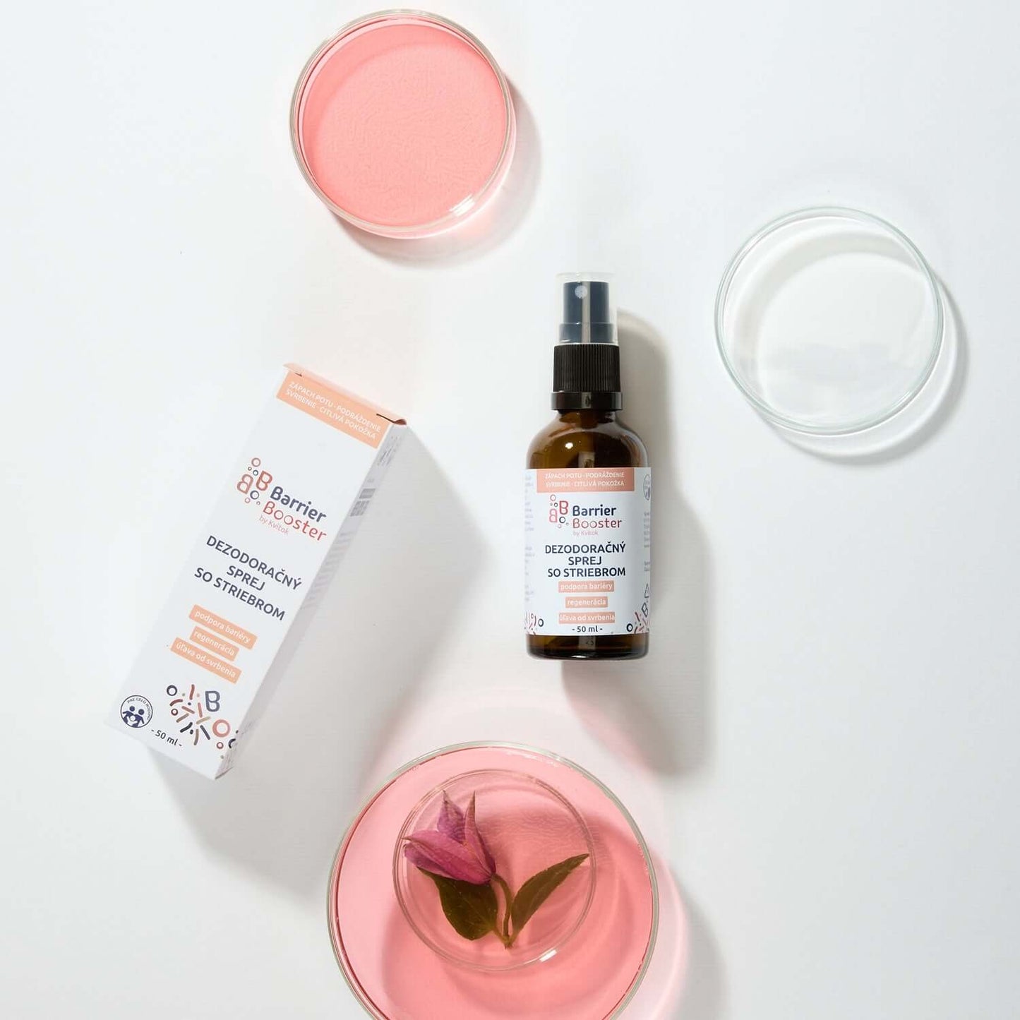 Kvitok BB Barrier Booster Deodorant sprej se stříbrem 50 ml - EkzemFree.cz