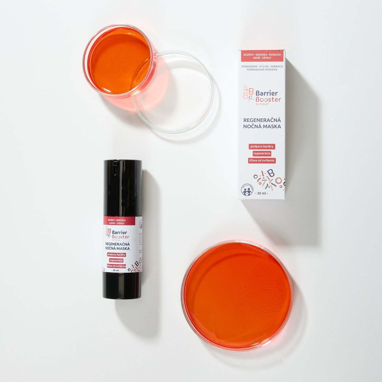 Kvitok BB Barrier Booster Regenerační Noční Maska 30 ml - EkzemFree.cz