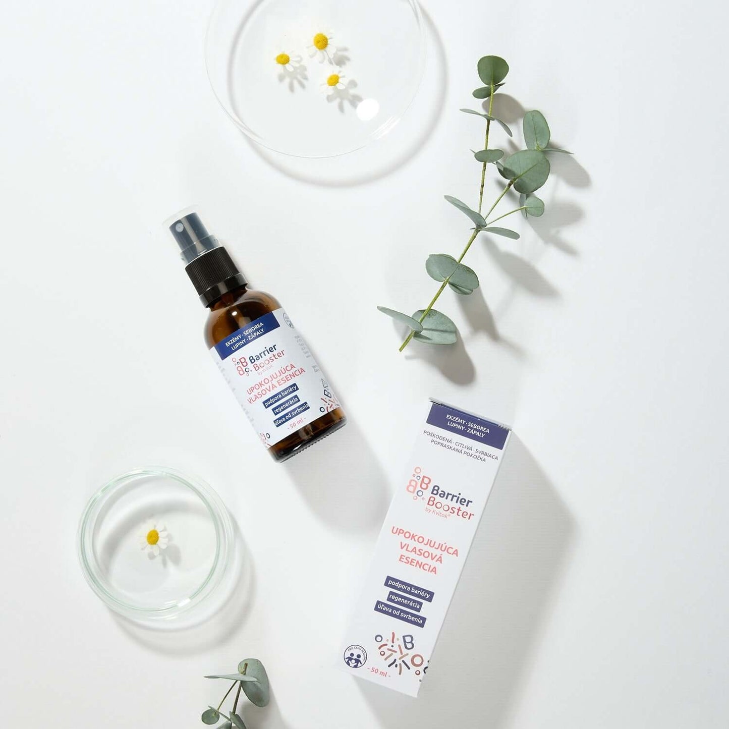 Kvitok BB Barrier Booster Zklidňující vlasová esence 50 ml - EkzemFree.cz