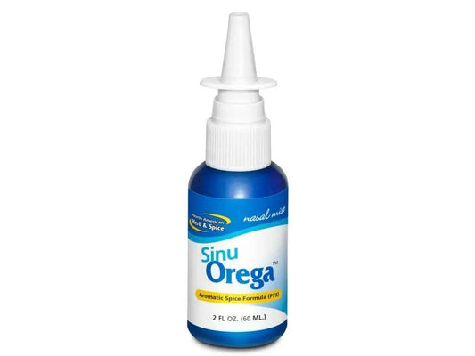 Přírodní nosní sprej Sinu Orega s Oreganolem P73 pro zdravější dýchání a úlevu.