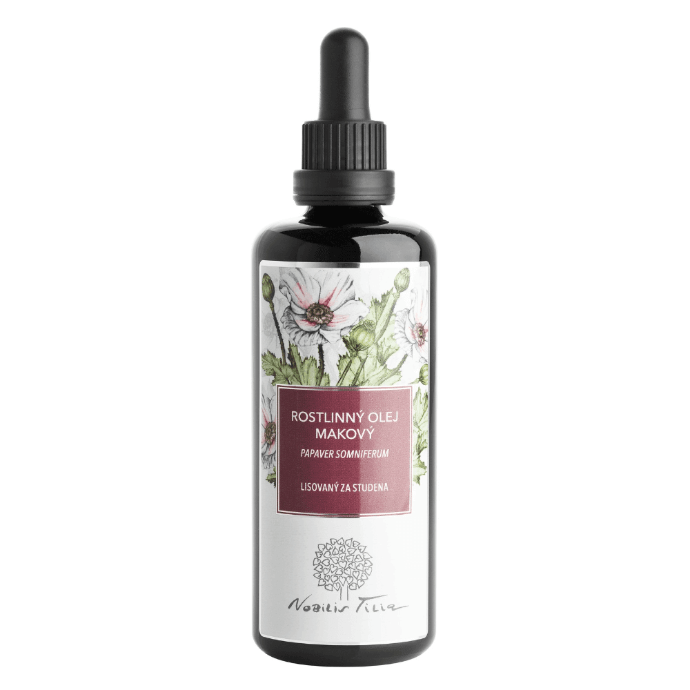 Nobilis Tilia makový olej 100 ml, za studena lisovaný, bohatý na omega-6, pro suchou a ekzematickou pokožku