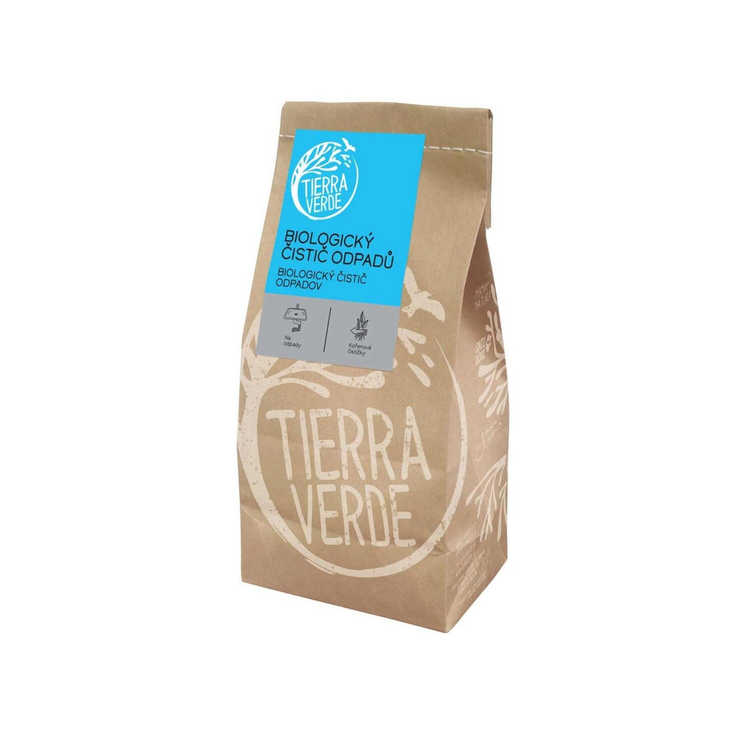 Tierra Verde biologický čistič odpadů 500 g - přírodní enzymatický čistič pro domácnosti, ekologické řešení bez chemie.