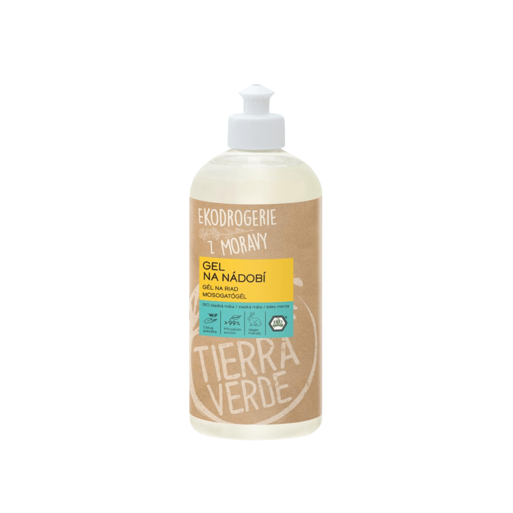 Tierra Verde Gel na nádobí sladká máta BIO - EkzemFree.cz