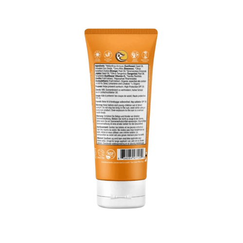 Badger Kids Clear Zinc SPF 30 - přírodní opalovací krém bez chemie pro citlivou dětskou pokožku, 87 ml. Vůně citrusy a vanilka.