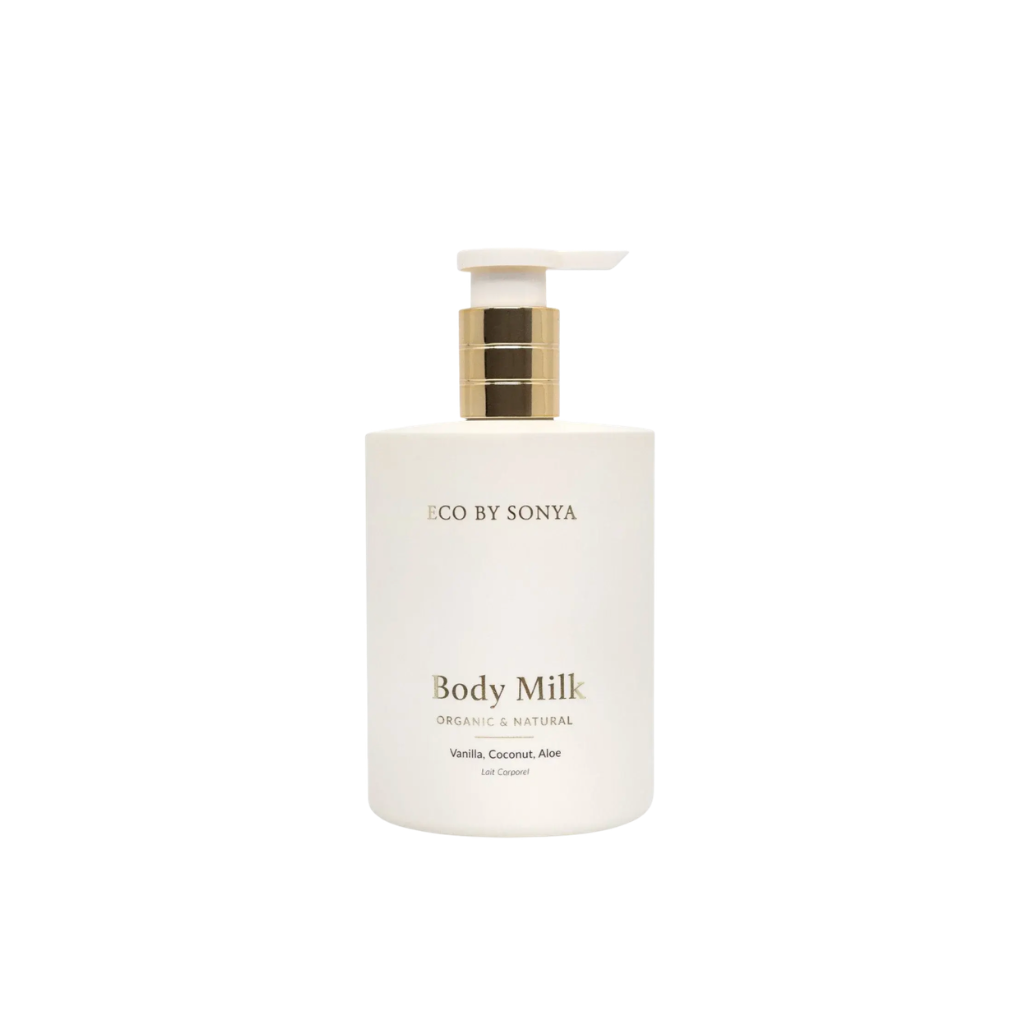 Eco by Sonya Body Milk — přírodní tělové mléko 375 ml pro citlivou a suchou pokožku, nové složení s meruňkovým olejem