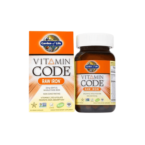 Garden of Life Vitamin Code RAW Železo 30 kapslí doplněk stravy s vitamíny C a B12