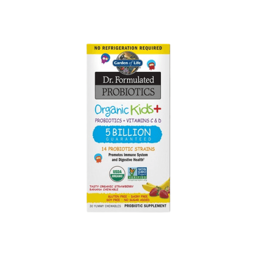 Garden of Life Dr Formulated organická probiotika pro děti 30 tablet jahoda a banán