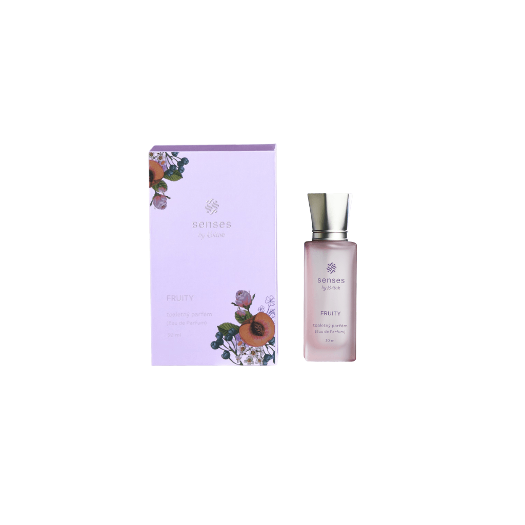 Kvitok Fruity Toaletní parfém s vůní malin, broskví a černého rybízu 30 ml kazeta