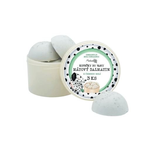 Medarek Kopečky do vany Mátový dalmatin - Přírodní koupel s černou solí