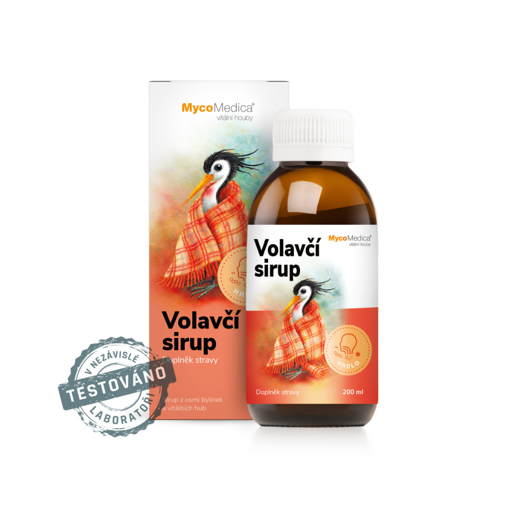 MycoMedica Volavčí sirup - hrdlo 200 ml