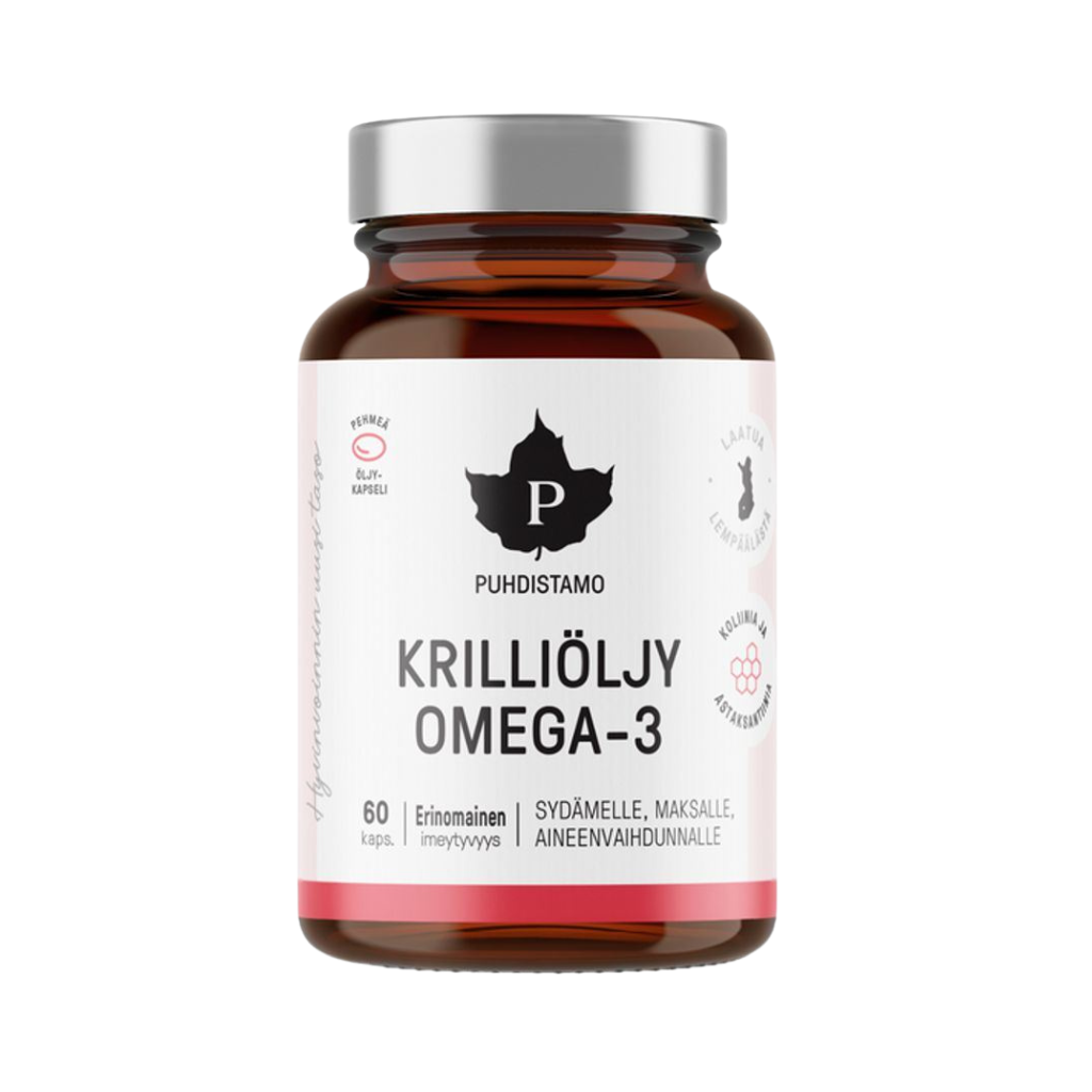 Puhdistamo Krillový olej Super Omega 3