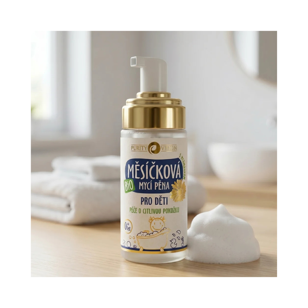 Purity Vision Bio Měsíčková mycí pěna pro děti 90 ml