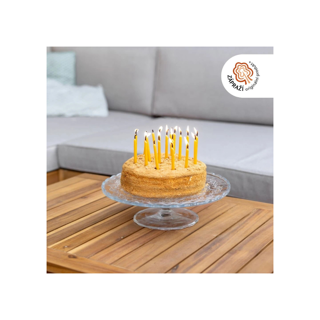 Tvoje Svíčka Dortové máčené svíčky z včelího vosku 10 ks