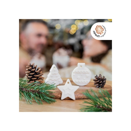 Tvoje Svíčka Vonný vosk Šťastné a Veselé - skořice, hřebíček a pomeranč 3 ks