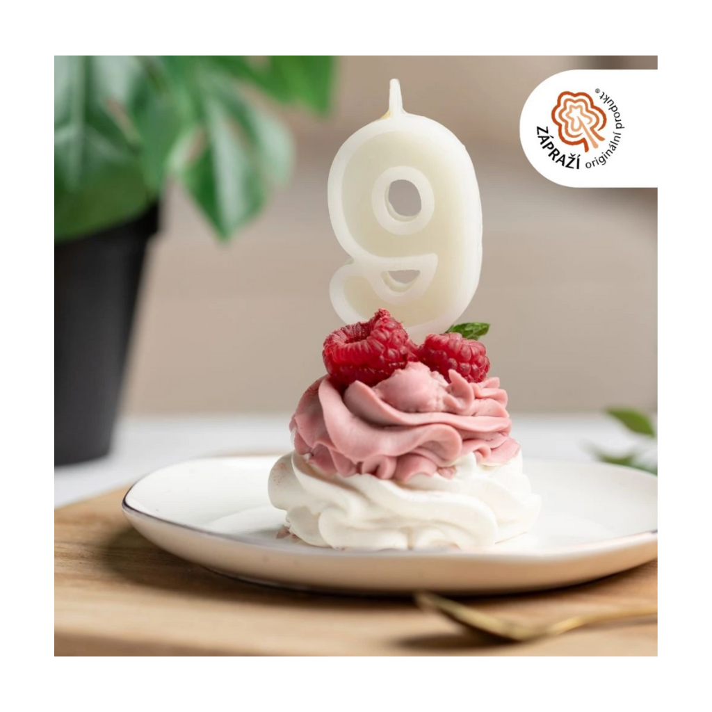 Tvoje Svíčka Číslo na dort z včelího vosku