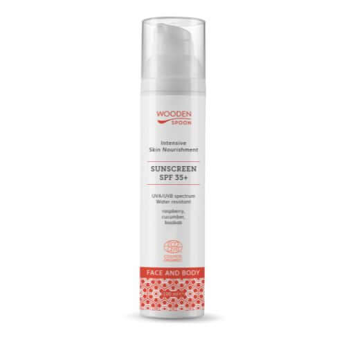 Wooden Spoon Opalovací mléko na tělo a obličej SPF 35+ 100 ml