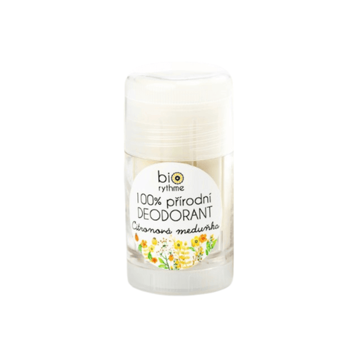 100% přírodní deodorant Biorythme Citronová Meduňka ve stylové tubě, svěží vůně pro muže i ženy.
