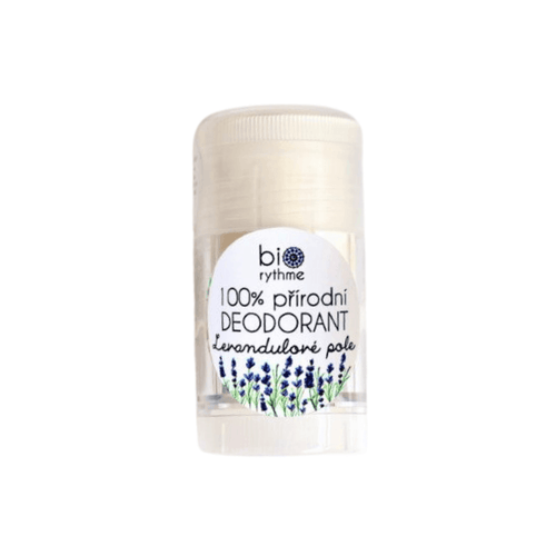 Biorythme levandulový deodorant 100% přírodní s kakaovým máslem pro osvěžení a krásnou vůni levandule.