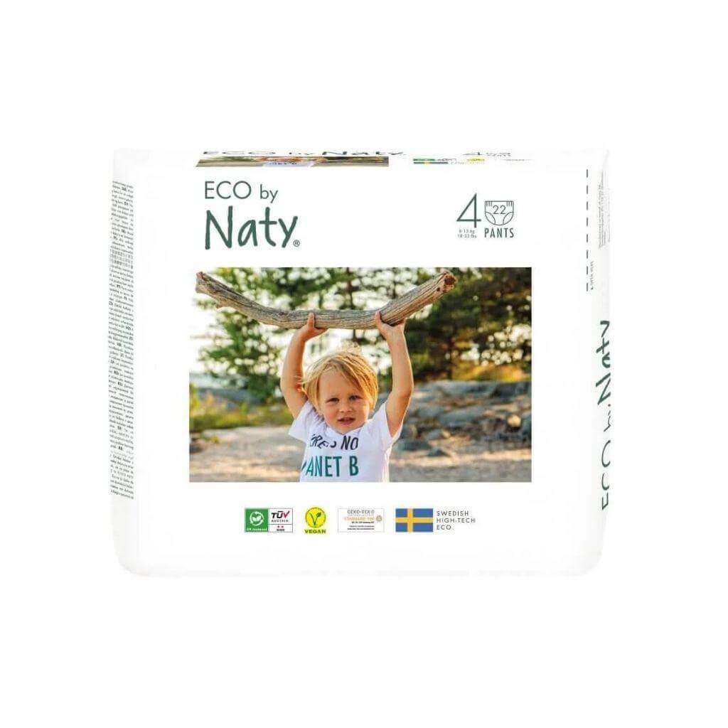 Dřívější obal značky Eco by Naty, dnes Naty