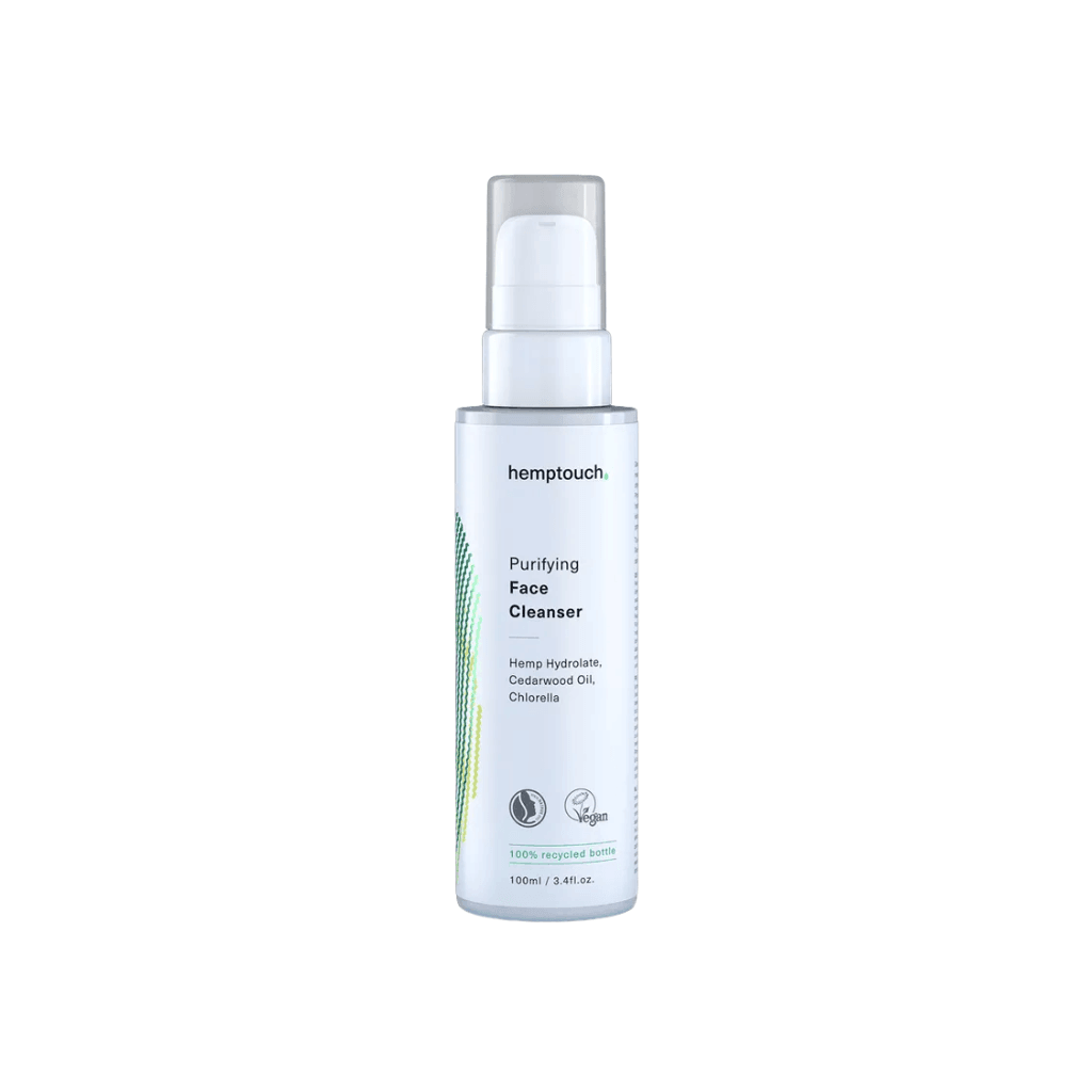 Hemptouch Purifying Face Cleanser 100 ml - jemný čisticí gel s konopným extraktem pro čistou a vyváženou pleť.