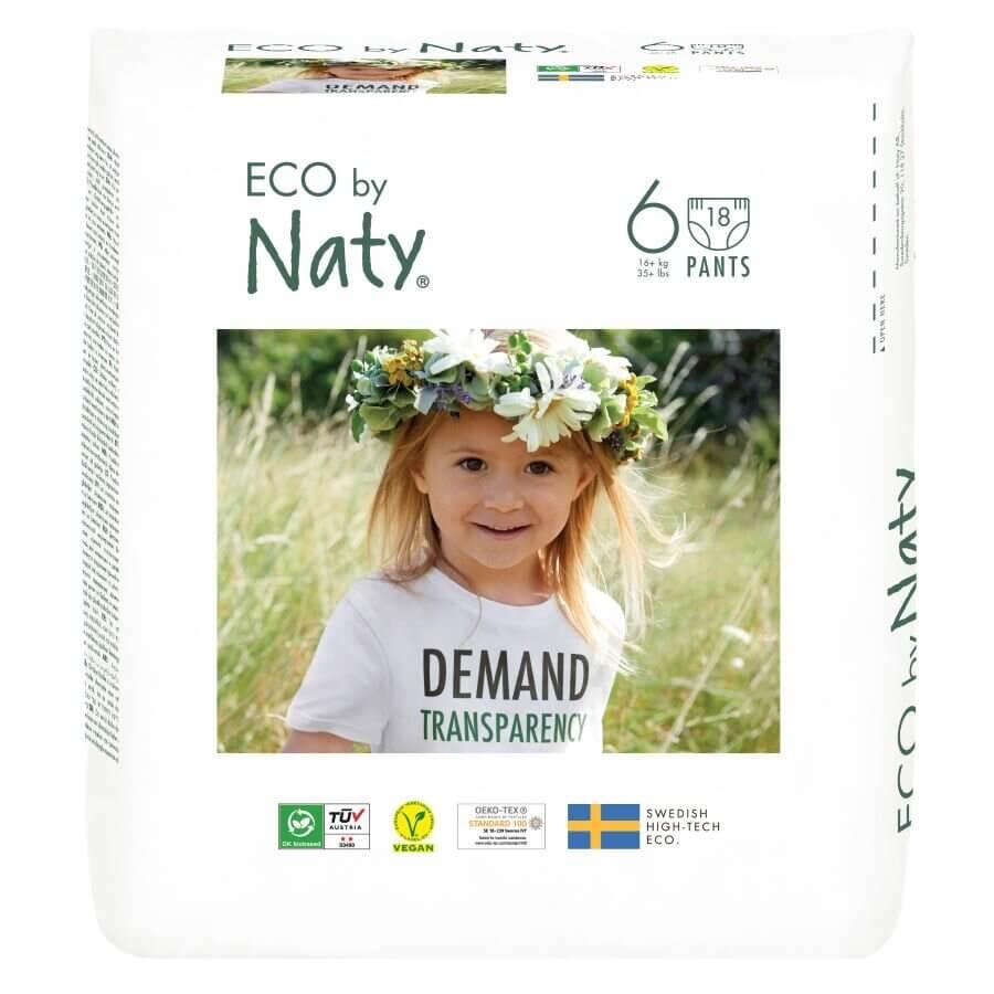 Eco by Naty Natahovací non toxic plenkové kalhotky velikost 4-6 - Ekzemfree.cz