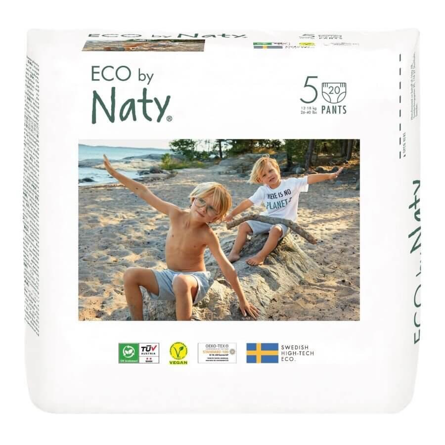 Eco by Naty Natahovací non toxic plenkové kalhotky velikost 4-6 - Ekzemfree.cz