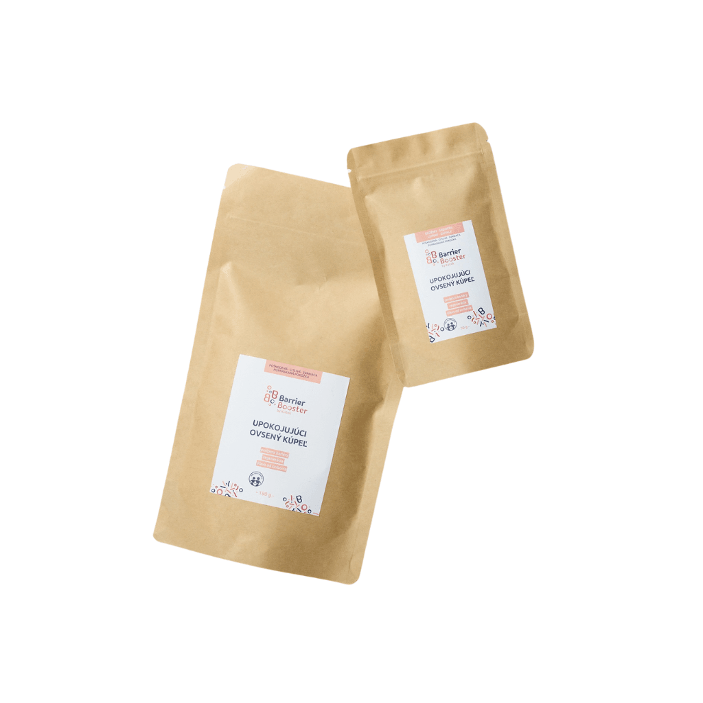 Kvitok BB Uklidňující ovesná koupel v ekologických obalech pro citlivou pokožku a hydrataci.