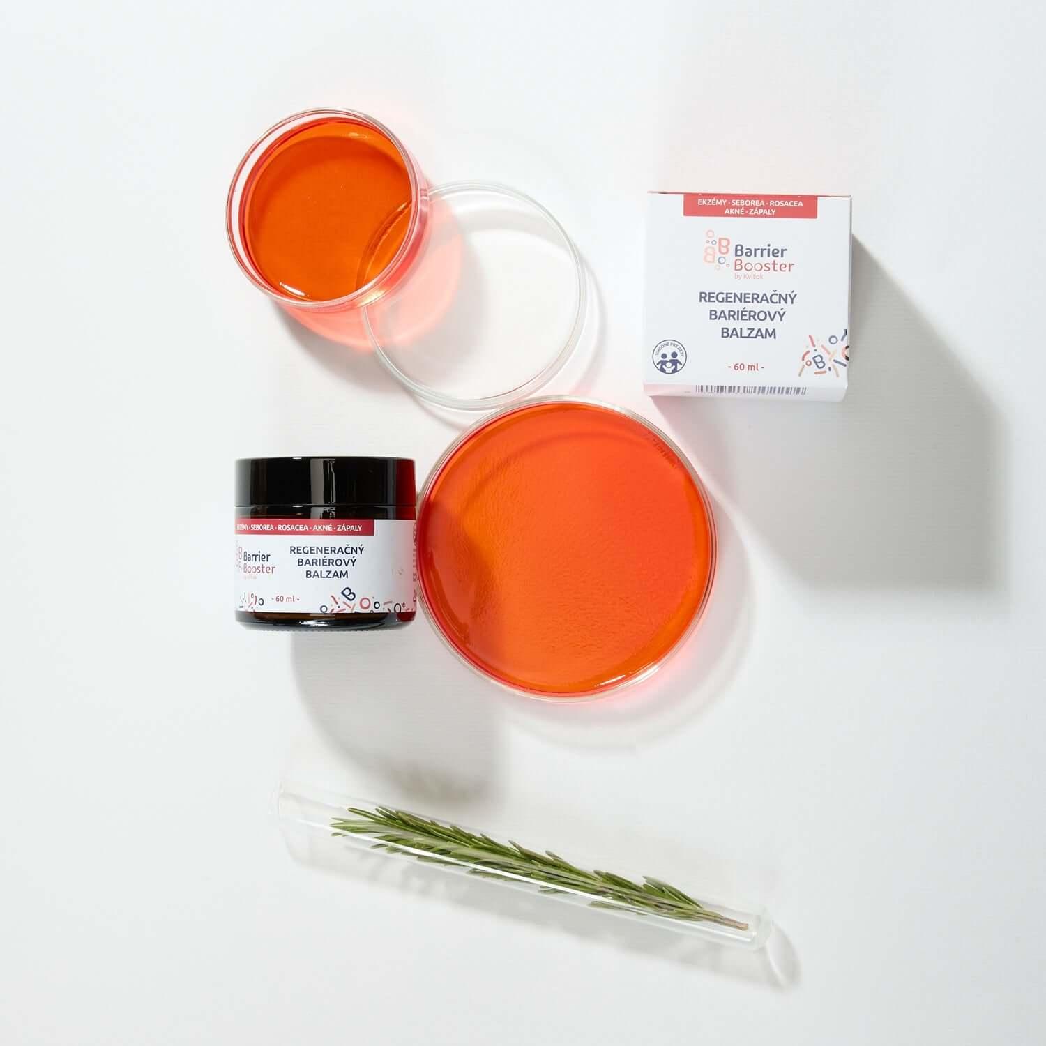 Kvitok BB Barrier Booster regenerační balzám 60 ml s přírodními ingrediencemi pro ochranu citlivé pokožky.