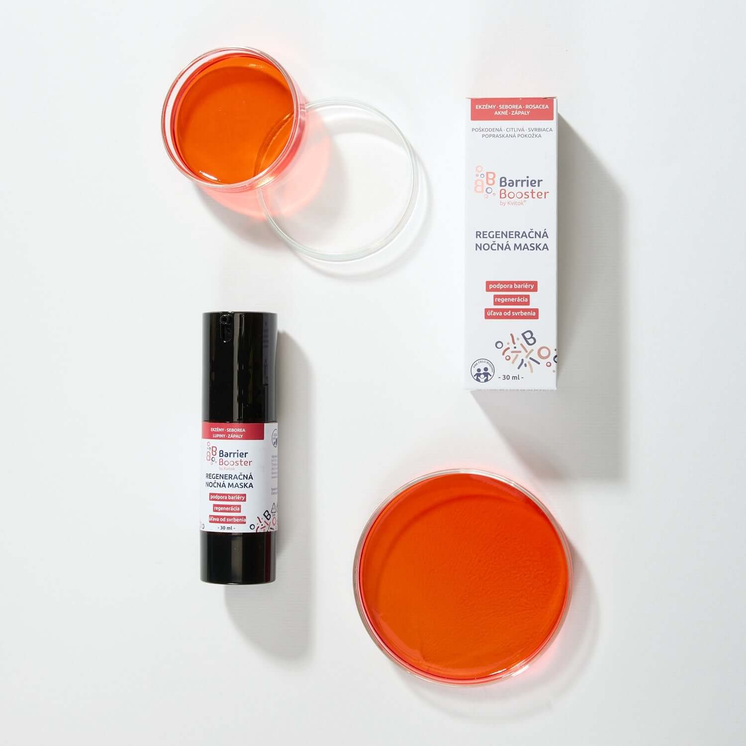 Kvitok BB Barrier Booster Regenerační Noční Maska 30 ml - EkzemFree.cz