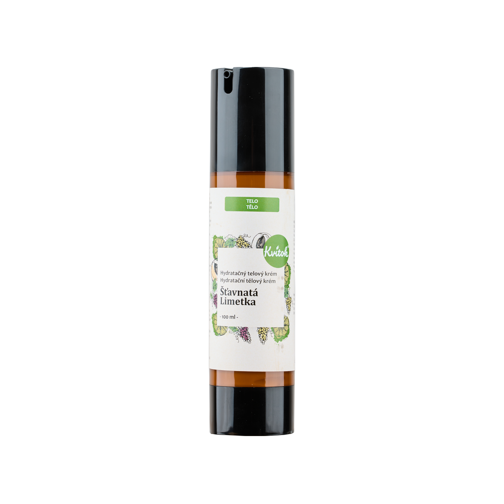 Kvitok Hydratační tělový krém Šťavnatá limetka 100 ml - EkzemFree.cz