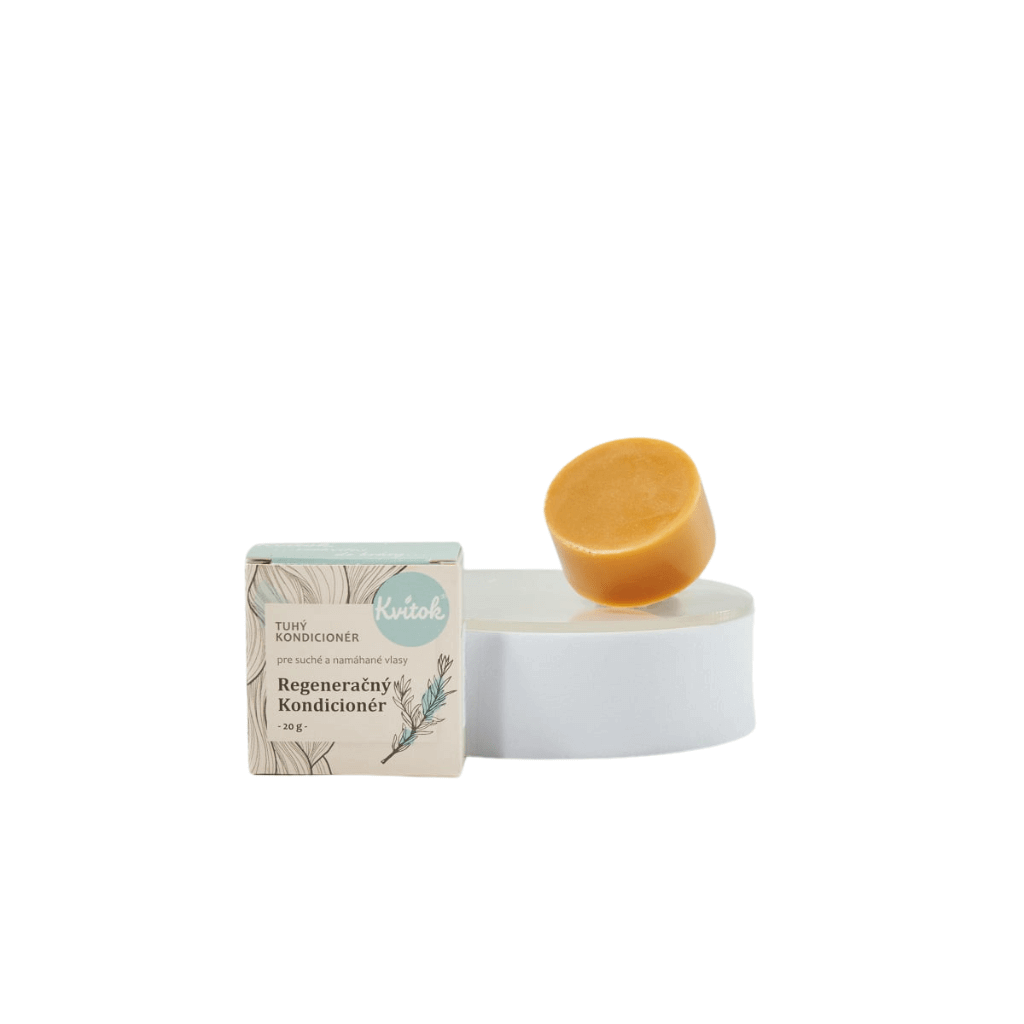 Tuhý regenerační kondicionér Kvitok pro suché vlasy, 20 g, přírodní péče bez chemie.