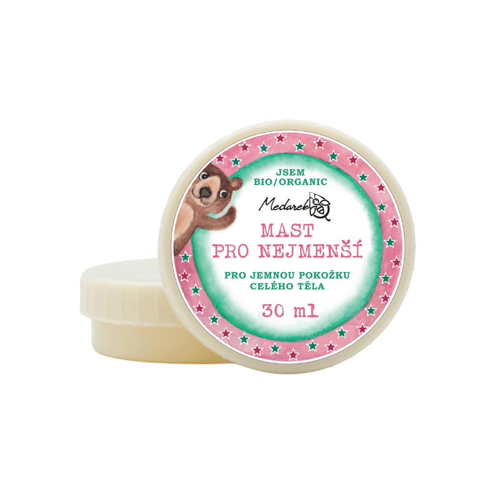 Medarek Bio mast Pro Nejmenší 30 ml, přírodní péče pro jemnou pokožku dětí.