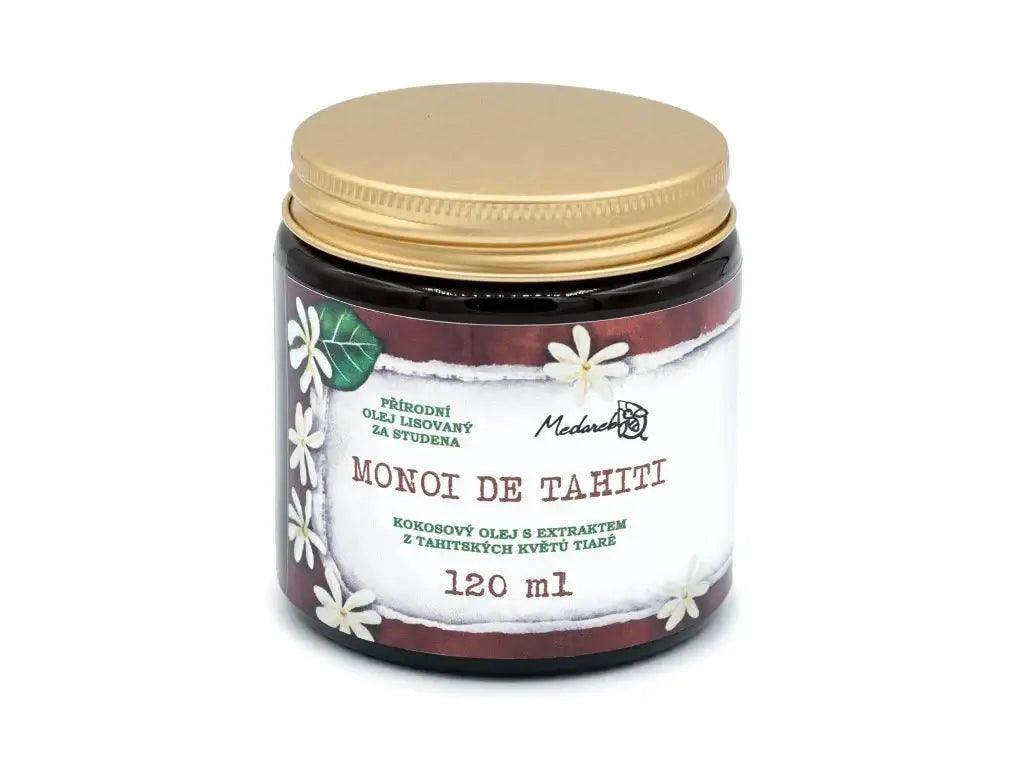 Medarek Monoi De Tahiti - kokosový olej s květy Tiaré, 120 ml, přírodní parfém, čistě ručně vyráběný.