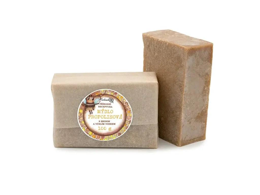 Medarek Propolisové mýdlo s přírodním složením pro péči o citlivou pokožku, 100g.