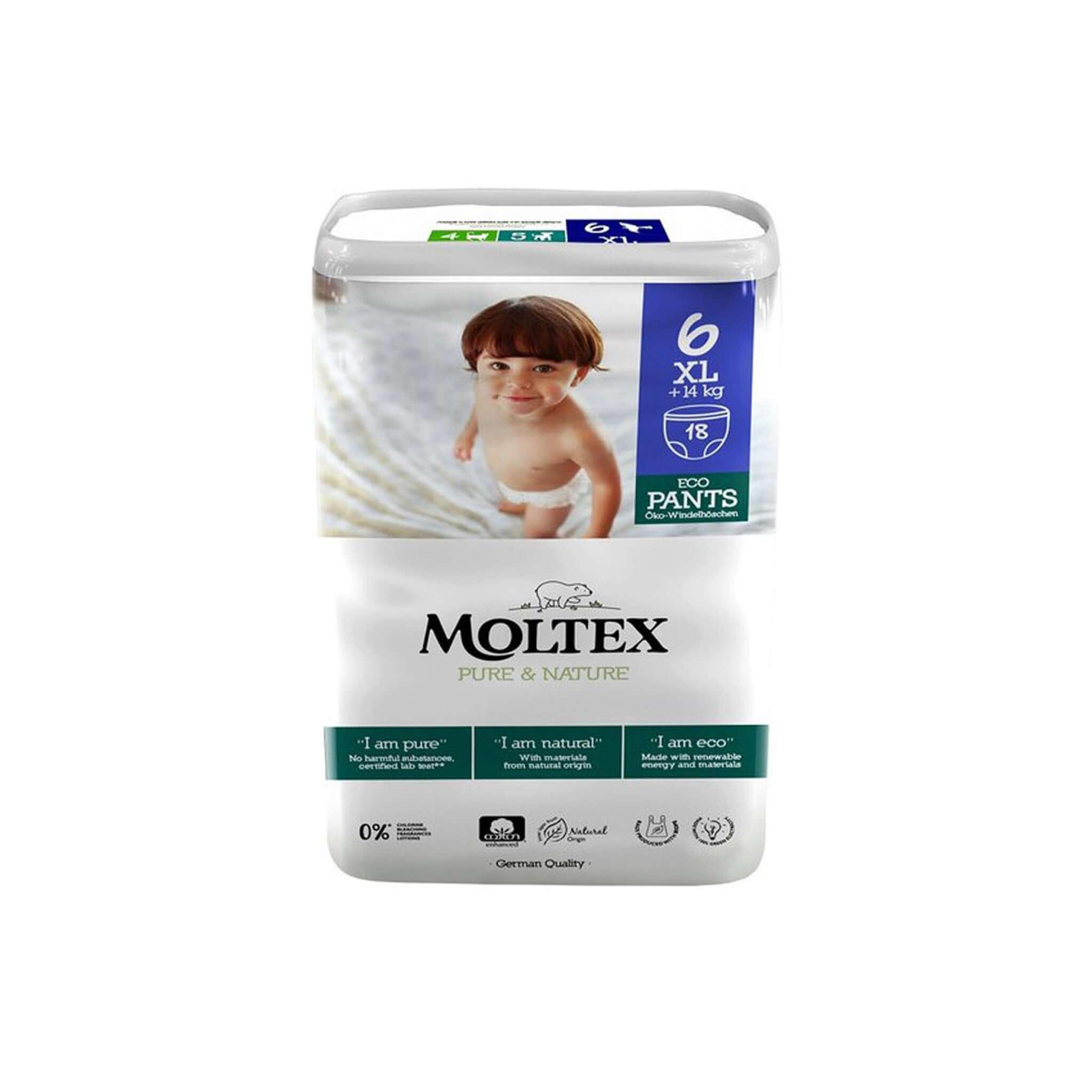 Moltex Natahovací non toxic plenkové kalhotky velikost 4 - 6 - EkzemFree.cz