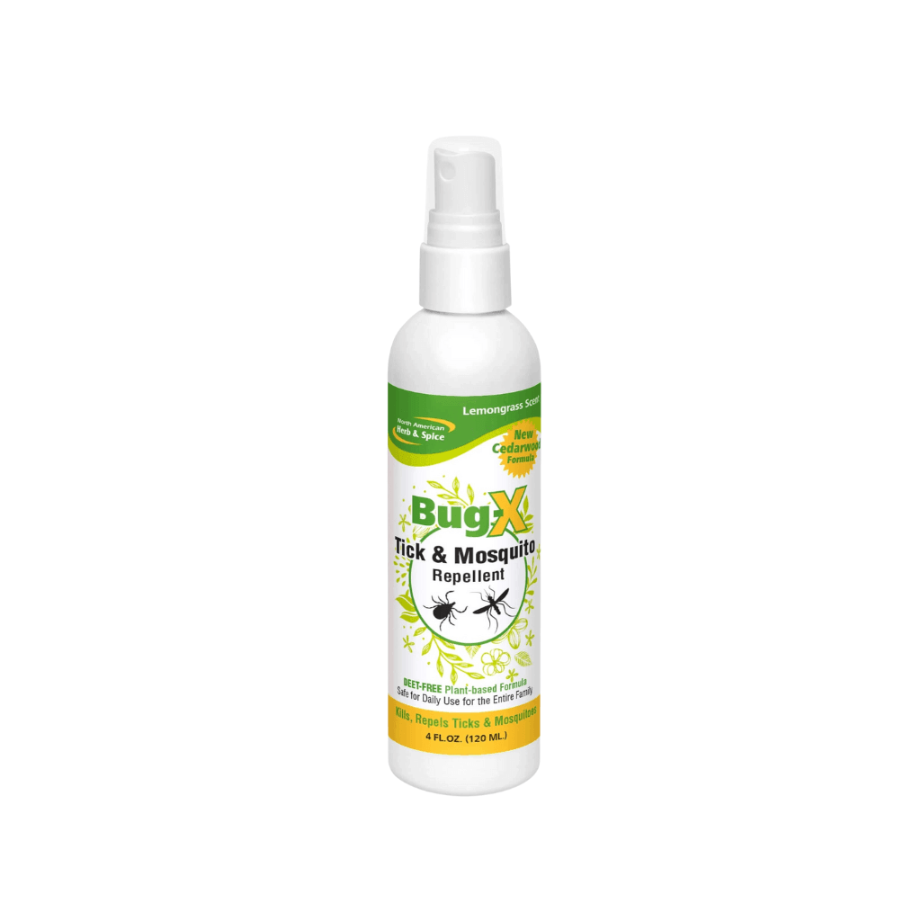 NAHS Bug-X repellent lemongrass 120 ml, přírodní ochrana proti komárům bez DEET, alkohol a syntetiky.