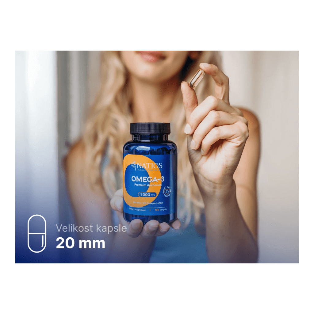 Natios Omega - 3 Premium Anchovies 1000mg - EkzemFree.cz