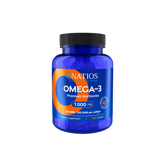 Natios Omega - 3 Premium Anchovies 1000mg - EkzemFree.cz