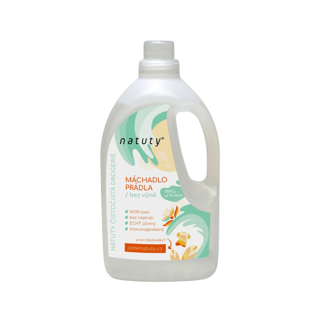 Natuty Máchadlo prádla bez vůně 1,5 l - EkzemFree.cz