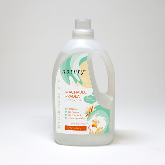 Natuty Máchadlo prádla bez vůně 1,5 l - EkzemFree.cz