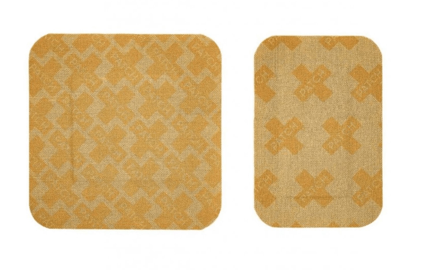 Přírodní bambusové náplasti v odstínu přírodní barvy, ideální pro citlivou pokožku a na poranění.