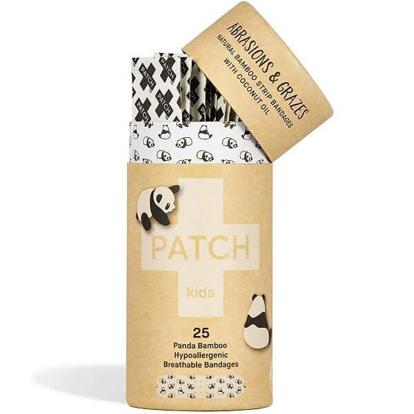 Panda bambusové náplasti PATCH pro děti, hypoalergenní a pro citlivou pokožku, ideální na oděrky a odřeniny.
