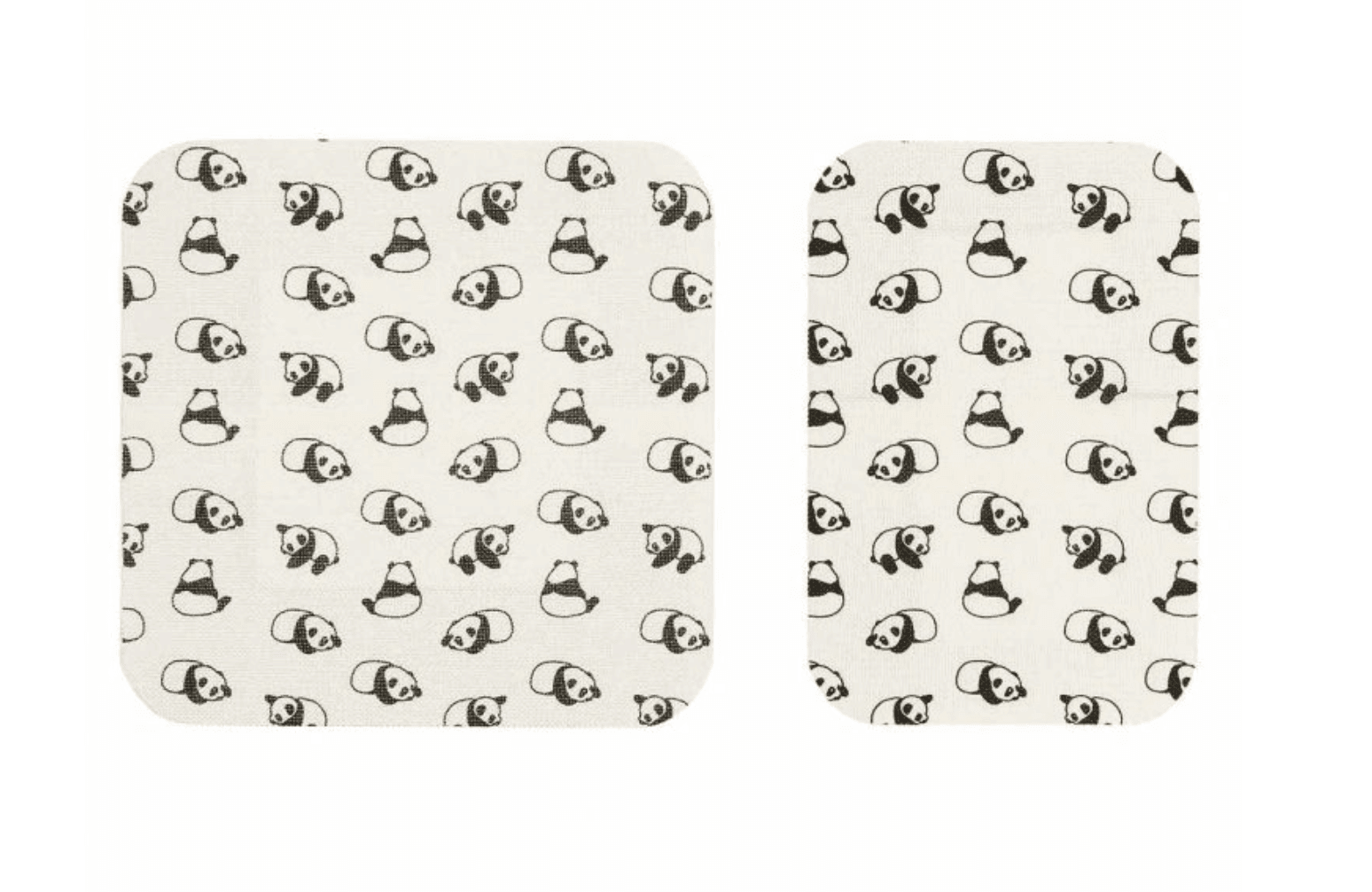 Bambusové náplasti s veselým vzorem medvídků panda, vhodné pro citlivou pokožku a ekzematiky.
