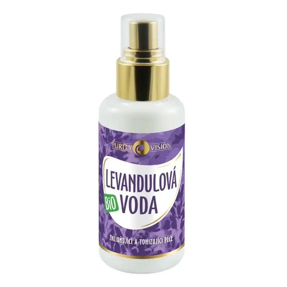 Levandulová bio voda Purity Vision 100 ml, zklidnění pleti, přírodní péče pro citlivou pleť.