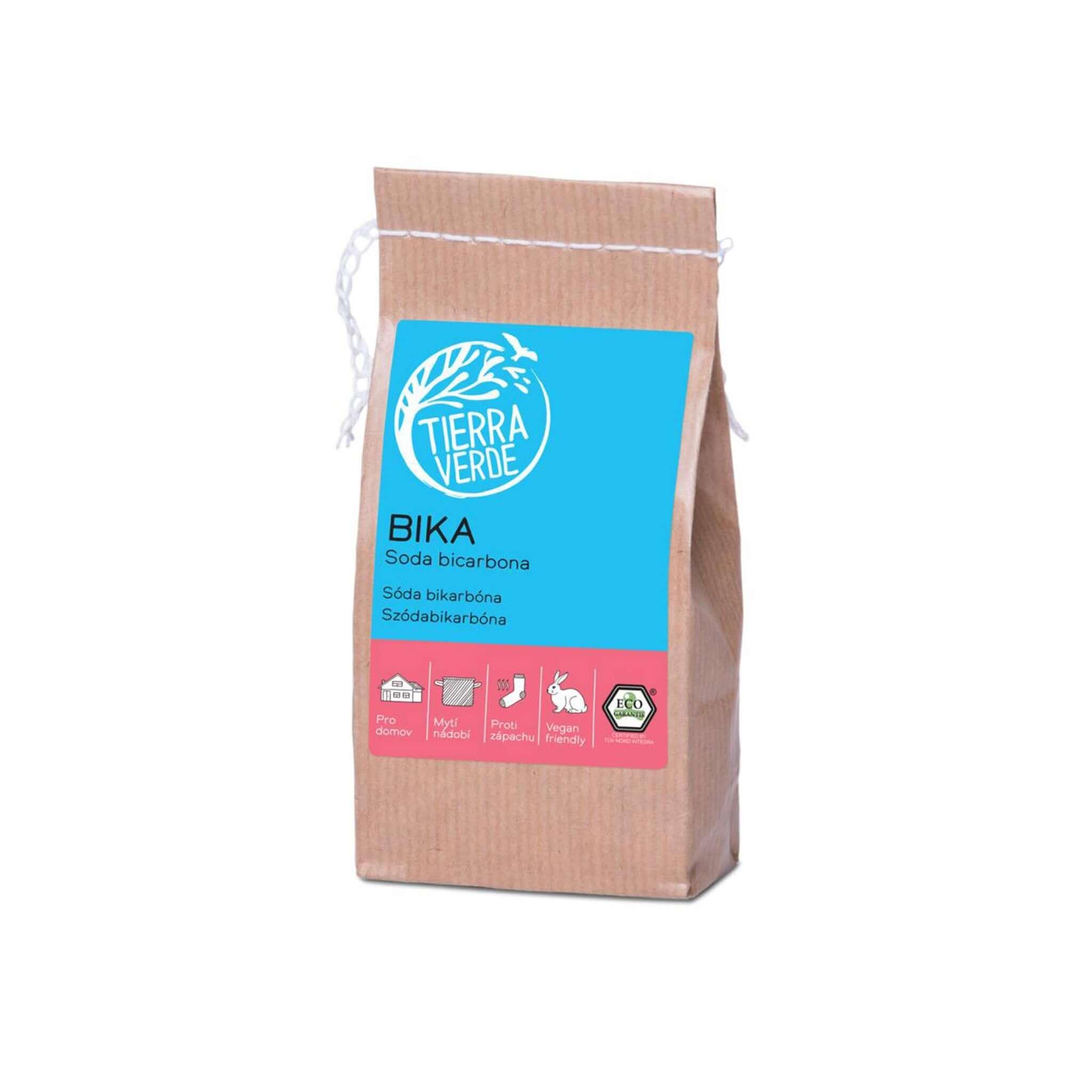 Tierra Verde Soda bikarbona - univerzální, šetrný čistící prostředek pro domácnost, pohlcovač pachů a prevence zatuchlé pračky.