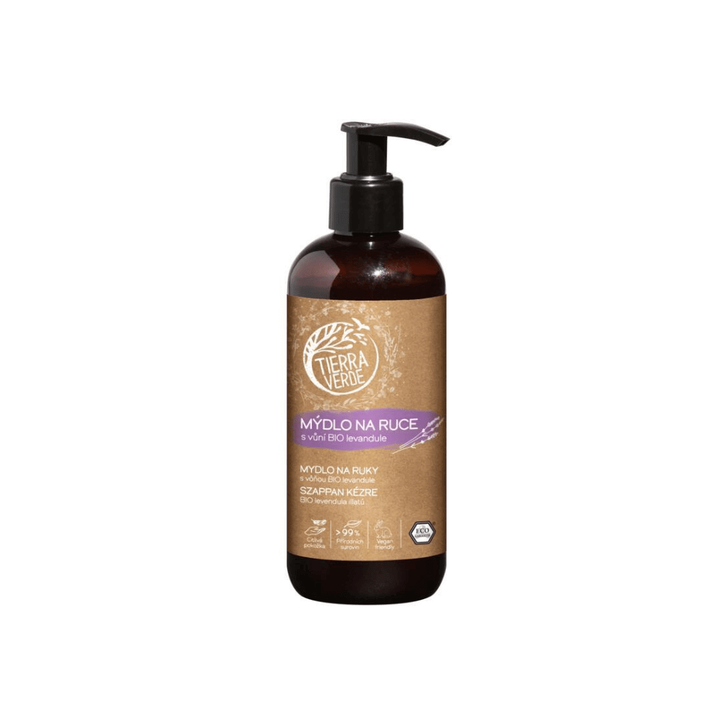 Tierra Verde Tekuté mýdlo na ruce BIO levandule - EkzemFree.cz